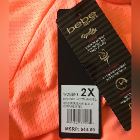 🌼NWT BEBE SPORT 3X MOISTURE WICKING TOP - Picture 7 of 12